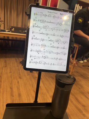 Lekker naar de bigband repetitie